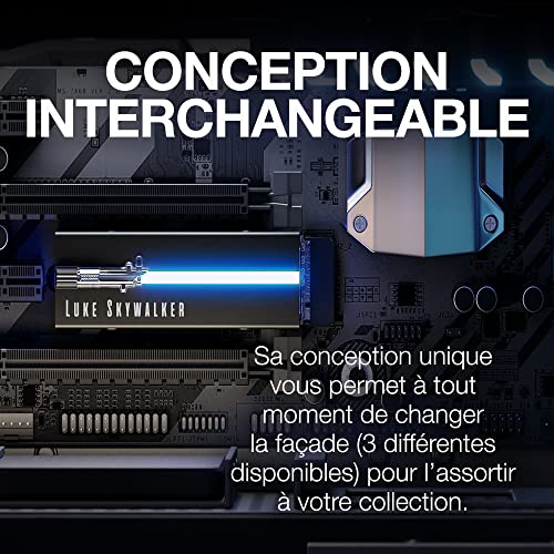 Image of Seagate Lightsaber Collection Special Edition FireCuda SSD 1TB Solid State Drive - M.2 PCIe Gen4 x4 NVMe 1.4, up to 7300MB /s, Customizable RGB LED Lightsabers (ZP1000GM3A053)