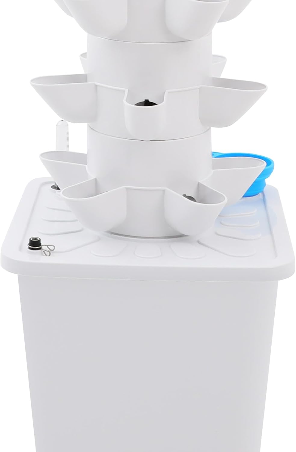 35-Plant Hydroponics Tower Vertical Growing System Kit, Vertical Hydroponic Indoor Gardening Tower with Pump, Hose and Water Level Gauge, Planter Germination Kit for Herbs Vegetables Fruits
