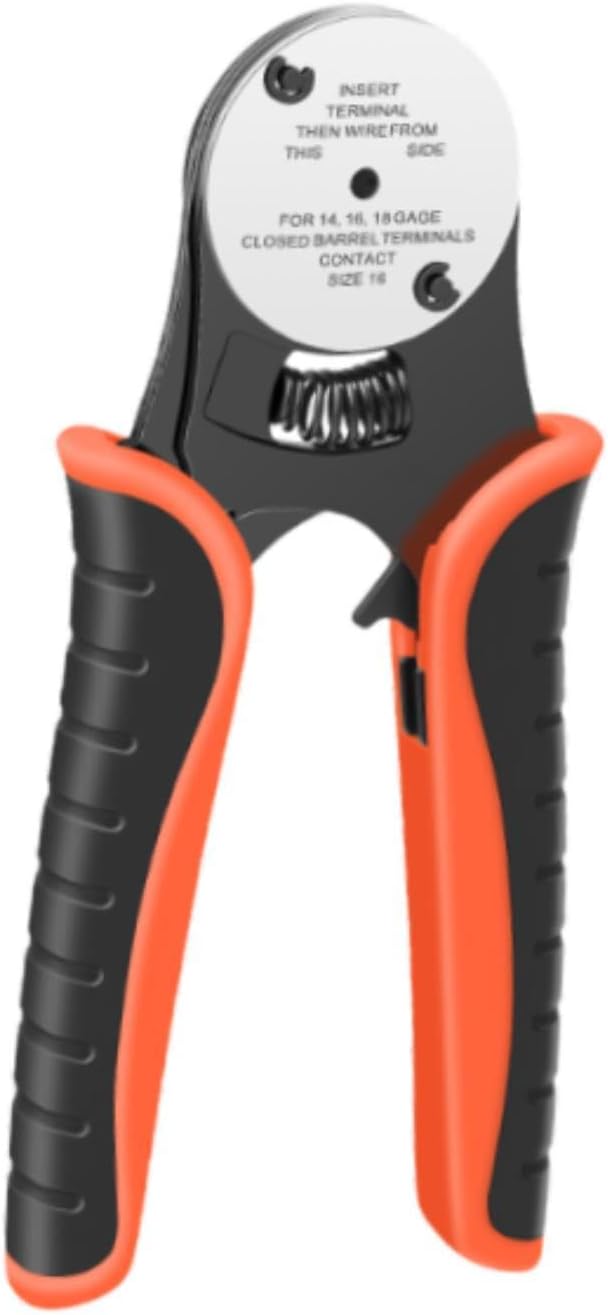 Yajuyi クローズドバレルクリンパー圧着工具 4ウェイケーブルカッティングツール DIYプロジェクト用多機能 快適なグリップ 電