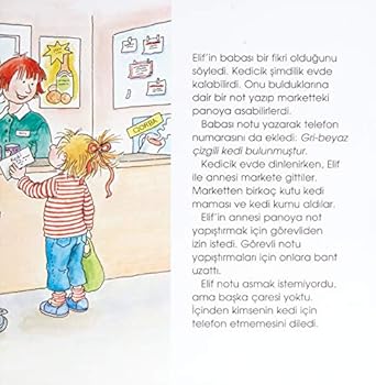 Paperback Elif ile Kedisi Mirnav; Ilk Okuma Kitabim [Turkish] Book