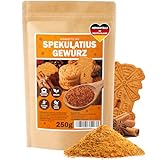 Spekulatiusgewürz 250g – Weihnachtsgewürze – Ideale Gewürzmischung zum Backen von Spekulatius Kekse und Weihnachtsgebäck – Vegan, Zucker-und Glutenfrei