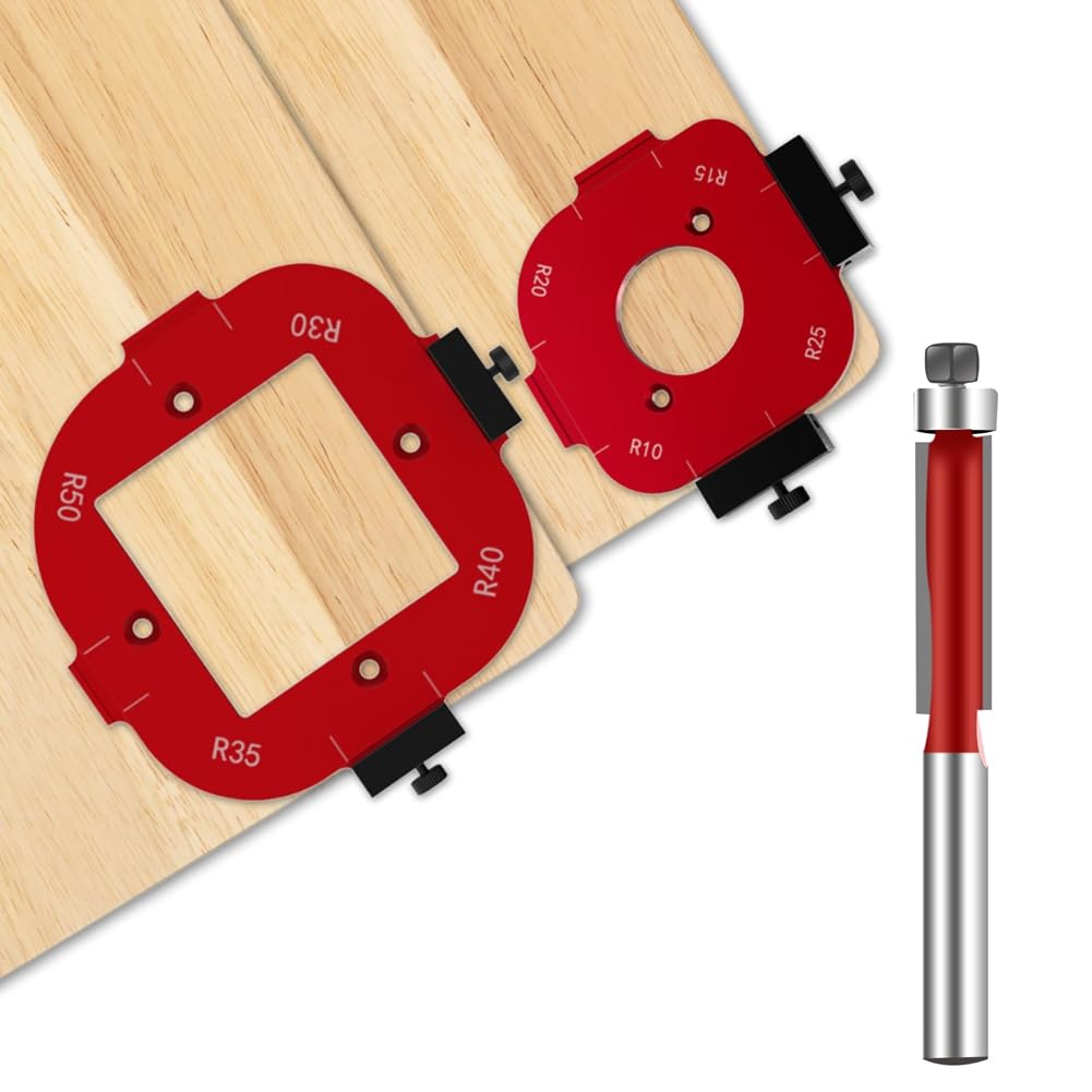 Pomoflexi Corner Radius Templates for Woodworking Router Corner Jigs and Templates Router Tool