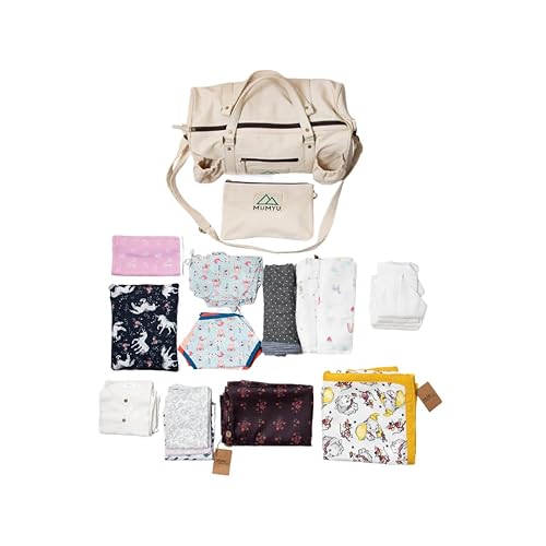 MUMYU Multifunctional Maternity Hospital Bag with Multiple New Born Babies Cloths Items Suitable for Pregnant Women and New Mother(Color-Multicolor)