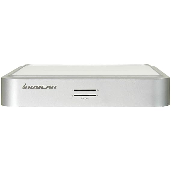 IOGEAR 4Port MiniView USB KVM Switch with Audio and Cables GCS634U