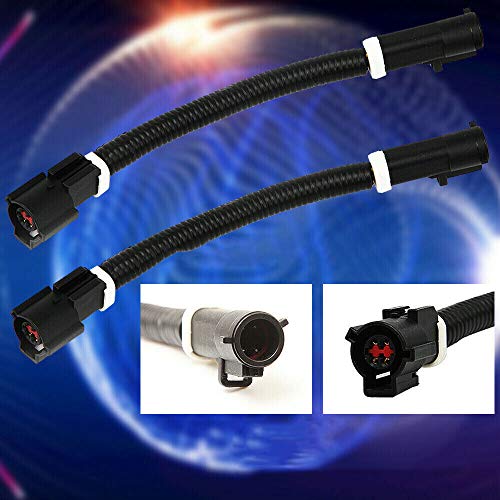 Sangmei Fiação de extensão de conectores de sensor de oxigênio 2 unidades compatível com Ford Mustan