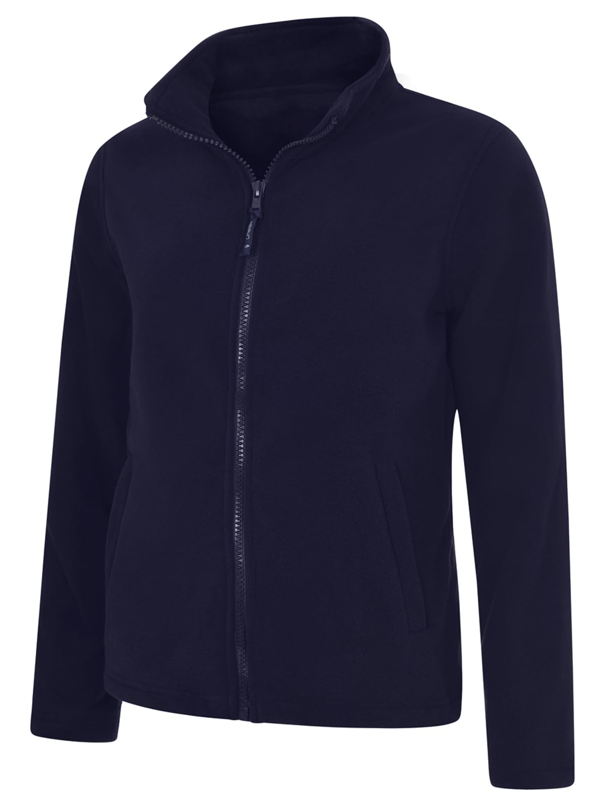 COOZO Ladies Classic and Stylish Full Zip Fleece Jacket - Navy - 4XL