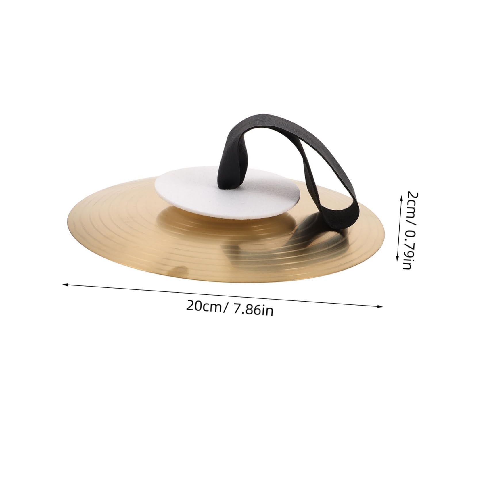 Totority 1Pair Small Portable Hand Cymbals for Metal Performance Prop for School Band Practices Lightweight and Durable Bright Sound for Enhanced Musical Experience