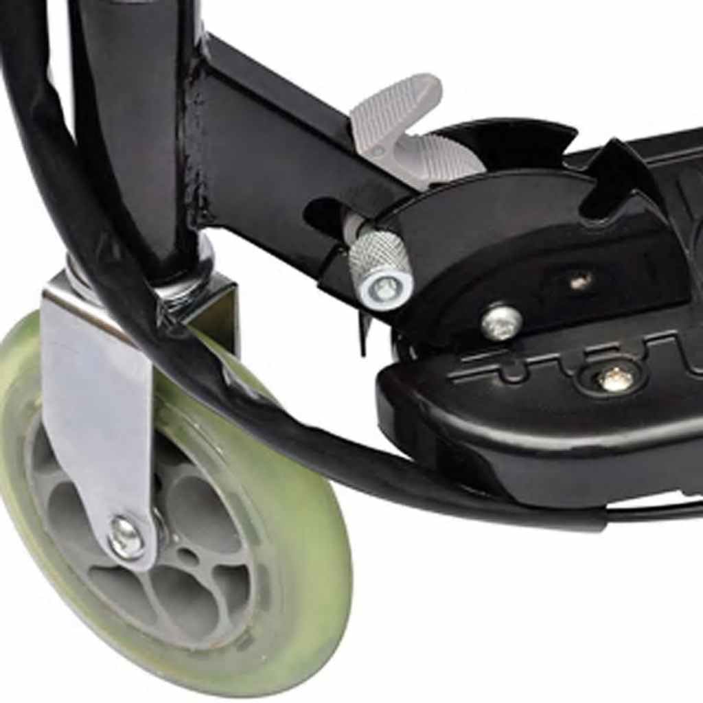 Trottinette électrique avec siège - 120 W - Noir - Pour enfants à partir de 6 ans - Siège réglable en hauteur - Portable - 12 km - Pour l'extérieur, les loisirs et le chemin scolaire