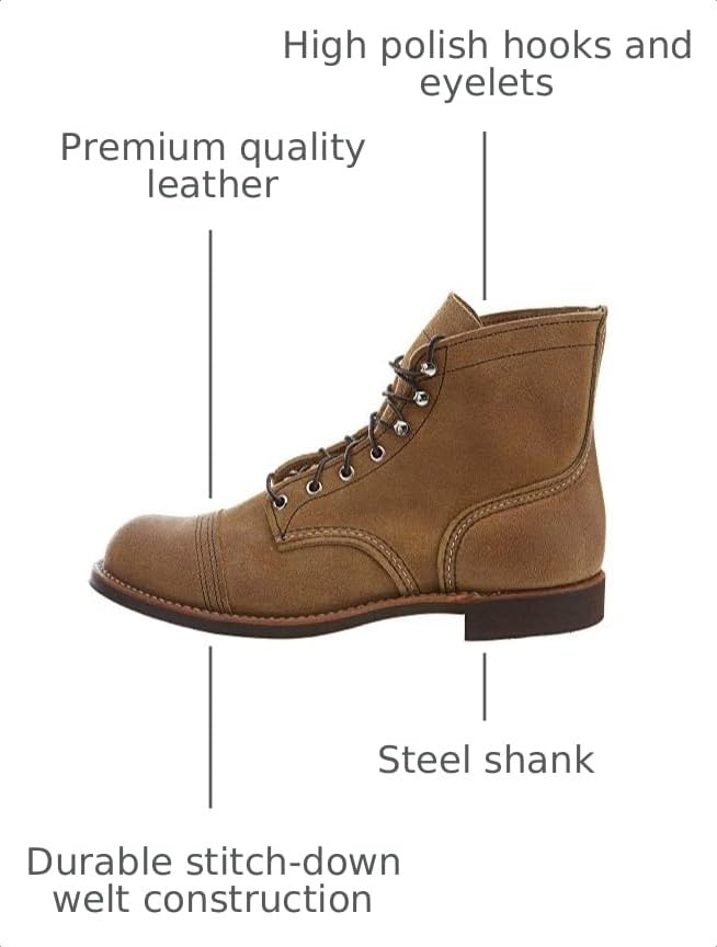 Image of Red Wing Shoes Heritage Iron Ranger Men's Boot, Roughout Leather