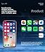 FGZKKS 2026 Wireless CarPlay Adapter for iPhone ＆ Android Auto Wired to Wireless Car Play Adapter Plug & Play Compatible for iPhone iOS 10+ Android 11+ with After 2016 Cars ，Supports Online Upgrades