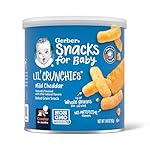 Gerber Snacks for Baby Lil Crunchies, Mild Cheddar, 1.48 Ounce (Pack of 6)