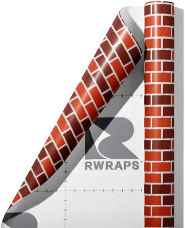 Rwraps Speciality Brick Diamond Gloss Vinyl Film Wrap 59in x 17ft Vinyl Vehicle Car Film Sheet Roll