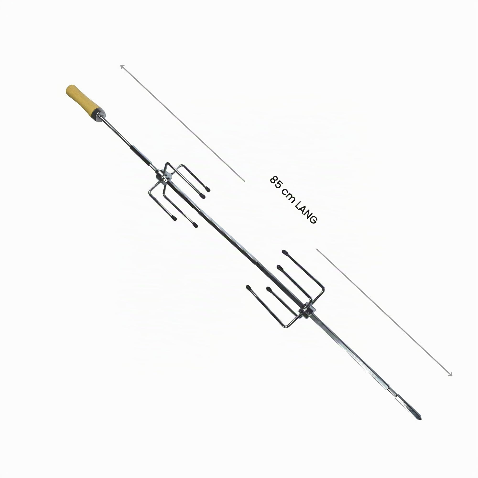Cook’in Garden – Grillspieß 85 cm, kompatibel mit Drehspießmotor AC084, robustes Zubehör für Fleisch und Geflügel, ideal für die Grill-Rotisserie