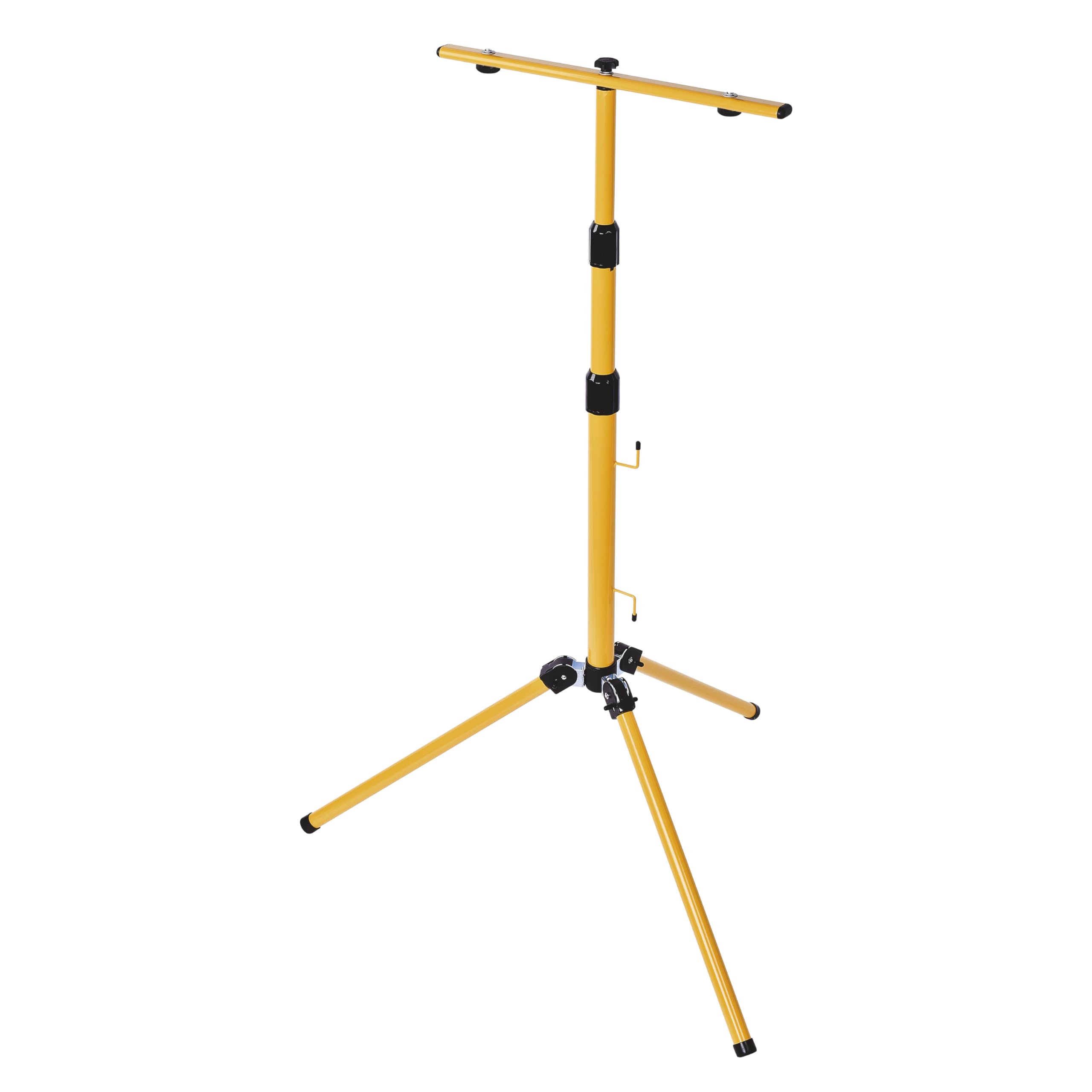 EMOS ZS9510 Stativ für 2 Strahler, Ständer für 2 Halogen- oder LED-Scheinwerfer, Gelb, 14 x 12 x 63 cm