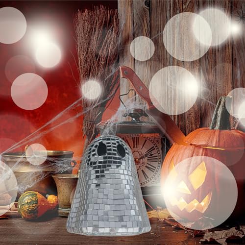 Fantôme disco argenté pour centre de table Halloween chic et déco de buffet festive - 4