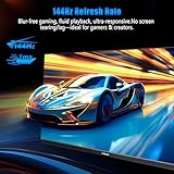 FYHXele 28" 4K UHD Gaming Monitor 144Hz 1ms IPS Monitor with HDR400, 100% sRGB, AMD FreeSync/G-Sync, PC Monitor for Gaming, Office, Type-C/HDMI/USB, Built-in Speaker, Mount - Image 3