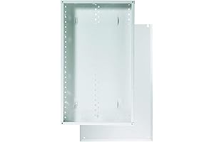 Low Voltage Equipment Cabinet for Organized Home Wiring (Glossy White)