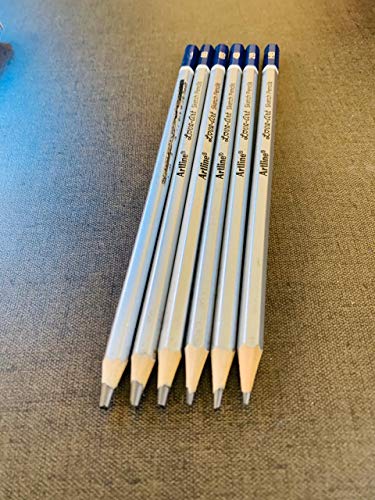 Artline Love Art Ultra Dark Sketch Pencil Set|Lightweight With Comfortable Grip|Pencil Set For Drawing|Shading|Safe Pencils For Children|Set Of 6 Sketch Pencil X Pack Of 2|Black