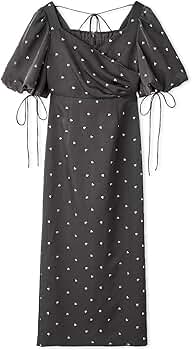 Amazon.co.jp: [フレイ アイディー] ハートエンブロイダリーワンピース