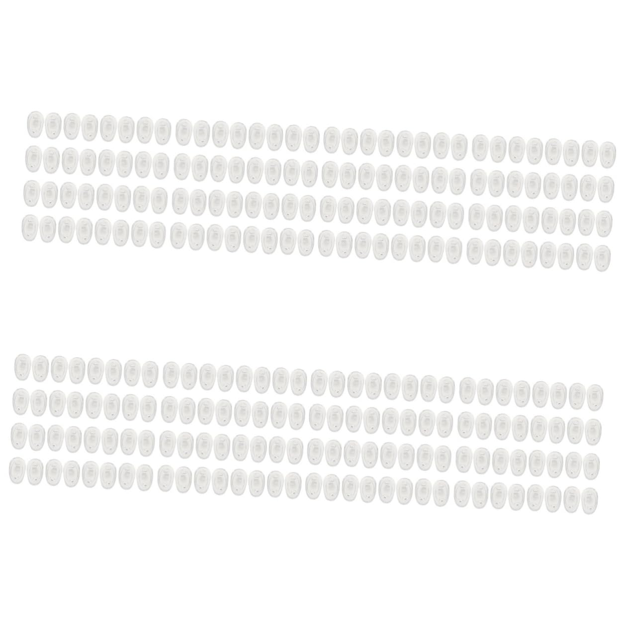 Healeved 400 Pares Gafas Almohadillas Para La Nariz Gafas Transparentes Almohadillas Nasales De Repuesto Para Gafas Vasos Para Beber Puños De Nariz De Gafas Eyeglass Gel De Sílice