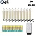 Produktbild Freepower 10er LED Kerzen LichterketteKerzen Weihnachtskerzen Weihnachtsbaum Kerzen mit Fernbedienung Kabellos, Auß-Innen, Hochzeit, Geburtstags, Party, Weihnachtsbaum, KabelloseKerzen(Warmweiß)