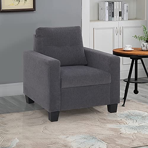 Image of Duroflex Ease - 5 Seater Sofa, 3+1+1 Sofa Set | Premium Fabric, High Comfort Foam, Durable Termite-Resistant Wooden Frame & Easy Maintenance | 3-Year Warranty - Grey