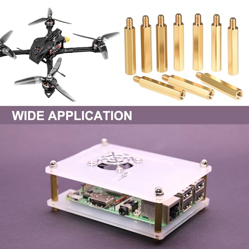 Entretoise hexagonale laiton M4 filetée 35mm pour l'assemblage électronique de précision - 5