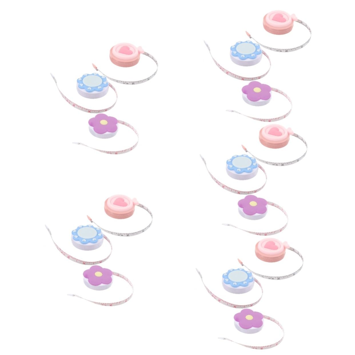 Gadpiparty 5 Series Cinta De Macarrón Mini Cinta De Medición Cinta Métrica Portátil Sastre Medir La Medición Del Cuerpo De La Cinta Mini Cintas Métricas Cinta Métrica De Plástico 3 Piezas X 5