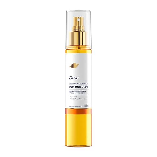 Óleo Sérum Corporal Para Pele com Marcas Escurecidas Dove Tom Uniforme com Vitamina E e Óleo de Rosa Mosqueta, 24h de Hidratação 150mL