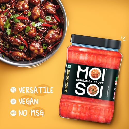Image of MOI SOI Schezwan chutney Sauce 575gms glass bottle