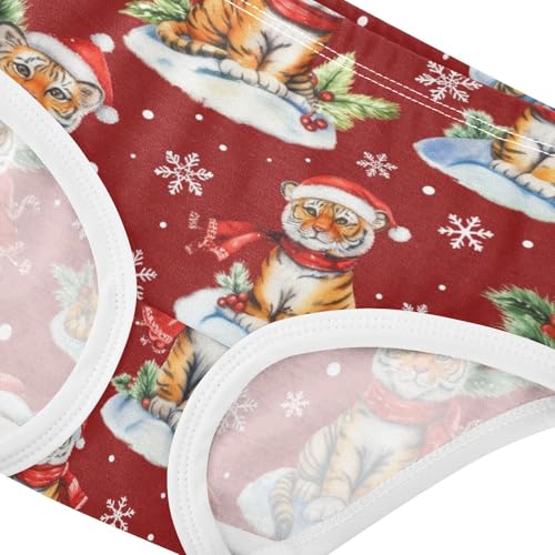 Joisal Animals Girls Underwear Toddler 2t Cotton Little Girl Panties Cute Tiger Red Santa Scarf Undies Kids Briefs4