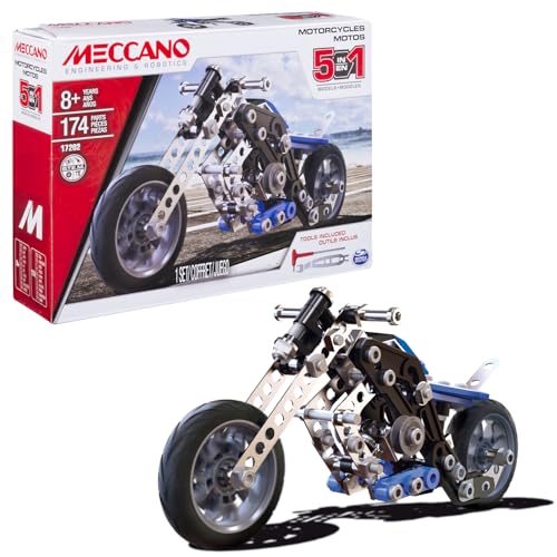 BANDAI - Meccano Moto 5 in 1 - Kit di