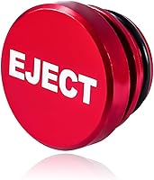 Vista 7 de Augeny Cubierta para encendedor de cigarrillos de automóvil, botón de expulsión de aluminio a prueba de polvo, cubierta universal para enchufe