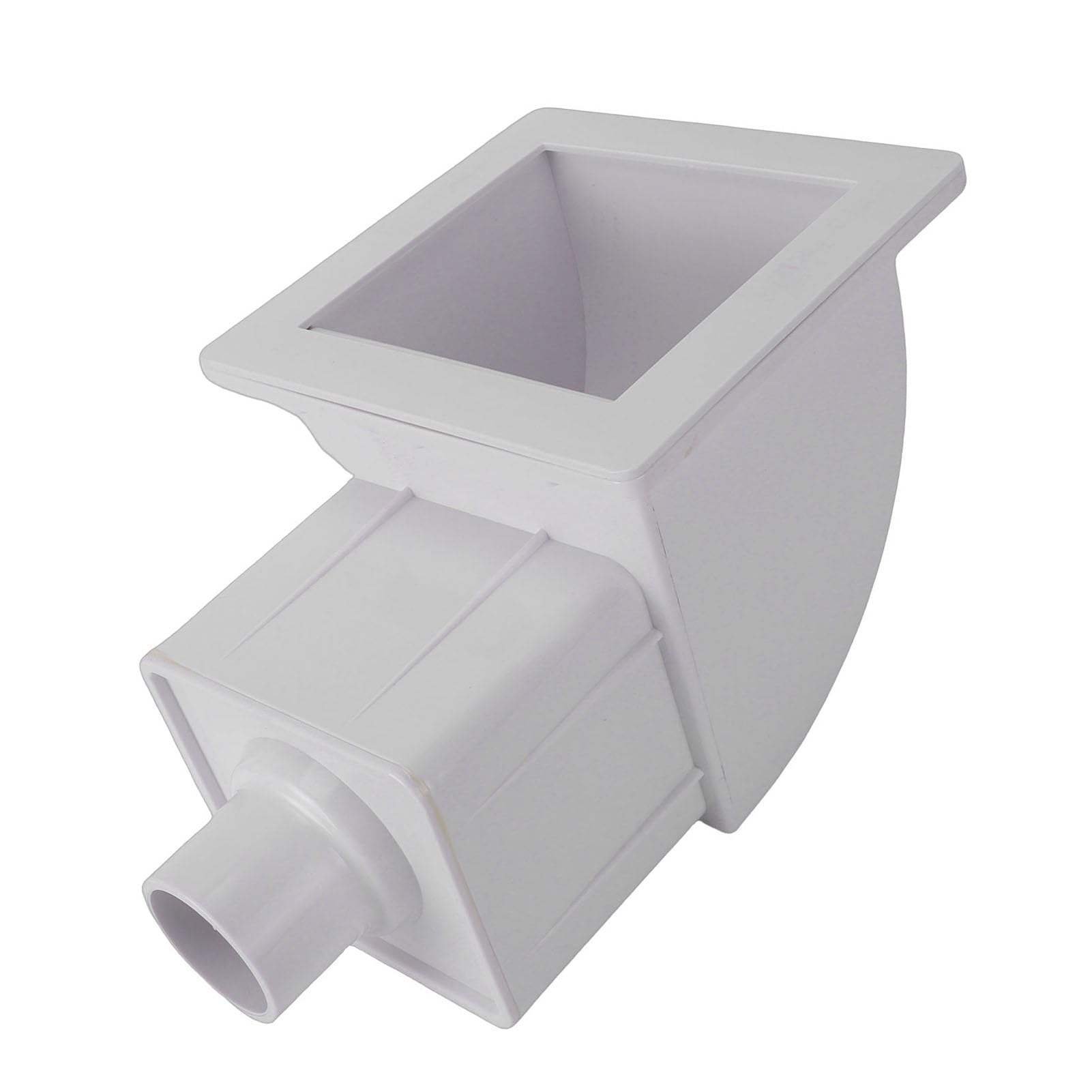 Sxhlseller Skimmer para Piscina sobre el Suelo, Kit de Skimmer a Través de la Pared con Cesta de Desechos Grande, Plástico ABS para Aberturas de Pared de Piscina Estándar