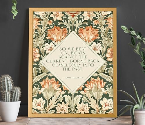 Affiche F. Scott Fitzgerald poésie murale rétro Wallbuddy - 2