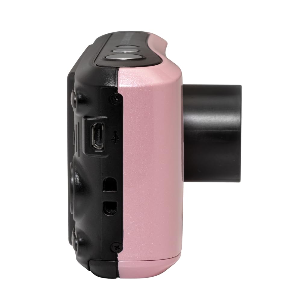 Kodak PixPro FZ45 Aparat cyfrowy 16 MP 1080p Full HD z 4-krotnym zoomem optycznym i szerokokątnym obiektywem 27 mm, pastelowy róż