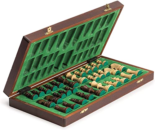 Jeu d'échecs de tournoi en bois avec plateau de 40 cm et pièces