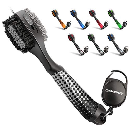 Champkey Star Multifunction Polymer Golf Brush - Oversized Brush Head，Comfortable Hand Grip