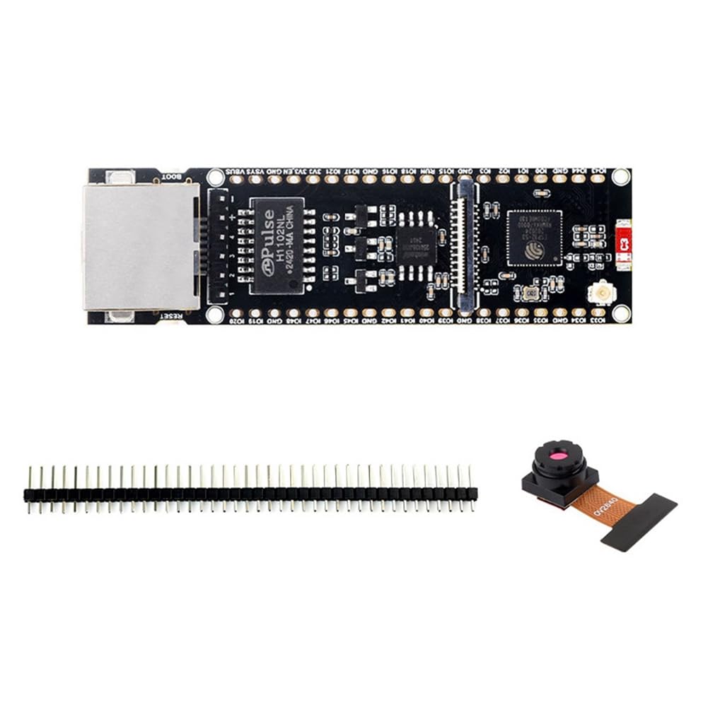 Placa de Desarrollo ESP32-S3R8 Wi-Fi BLE 5 Ethernet con Cámara OV2640 8