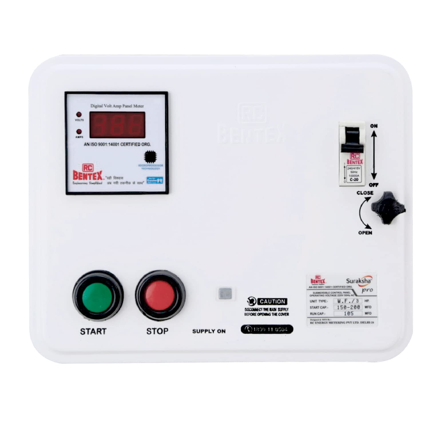 See full amazon price history chart for RC BENTEX Suraksha Pro Submersible Control Panel 3 HP, 103S000004, Motor Starter RC BENTEX Suraksha Pro Submersible Control Panel 3 HP, 103S000004, Motor Starter (B0BNTCNHGC) Amazon Price History, Amazon Price Tracker