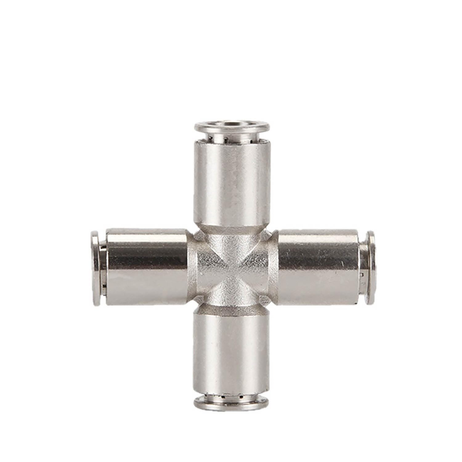 Raccordo rapido Pneumatico in Metallo in Acciaio Inossidabile 304 4 6 8 10 12 14 16 mm Connettore for Tubo dell'Aria a Pressione (Color : PZA, Size : 16mm)
