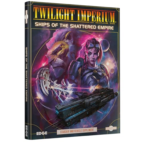 Image of Asmodee Genesys Roleplaying Game Ships of The Shattered Empire SOURCEBOOK - Twilight Imperium Starship & Vehicle Guides, Sci-Fi Fantasy Game for Kids & Adults, Ages 14+, 2-6 Players, 4+ Hours