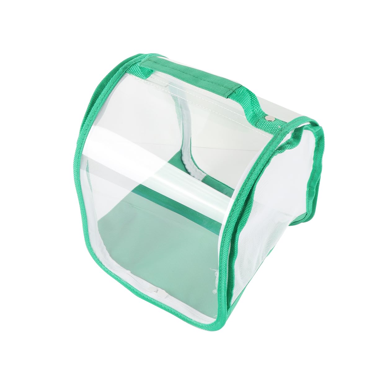 Qury Jaula de hábitat de mariposas, 7.9 x 7.9 x 7.9 pulgadas, plegable, malla de ventilación transparente con asa para mariposas, libélulas (verde)