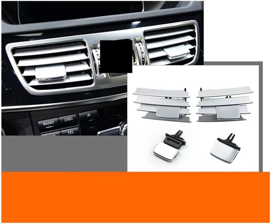 車のエアコン吹き出し口 フロントダッシュセンター左右ACエアベントグリル修理クリップスライダーキット 2ドア用 クーペ用 W207
