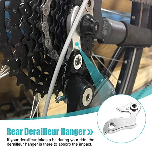 Yosoo Health Gear Derailleur Hanger, Aluminium Alloy Mountain Bike Rear Derailleur Hanger Derailleur Bracket Replacement, Size 1# #TOP2