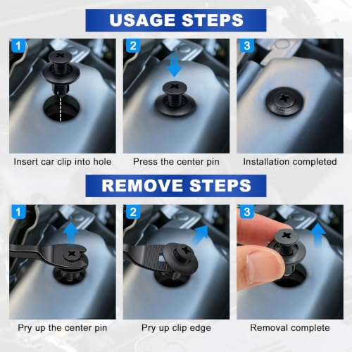 Hrwfnty 120PCS Car Clips Kit