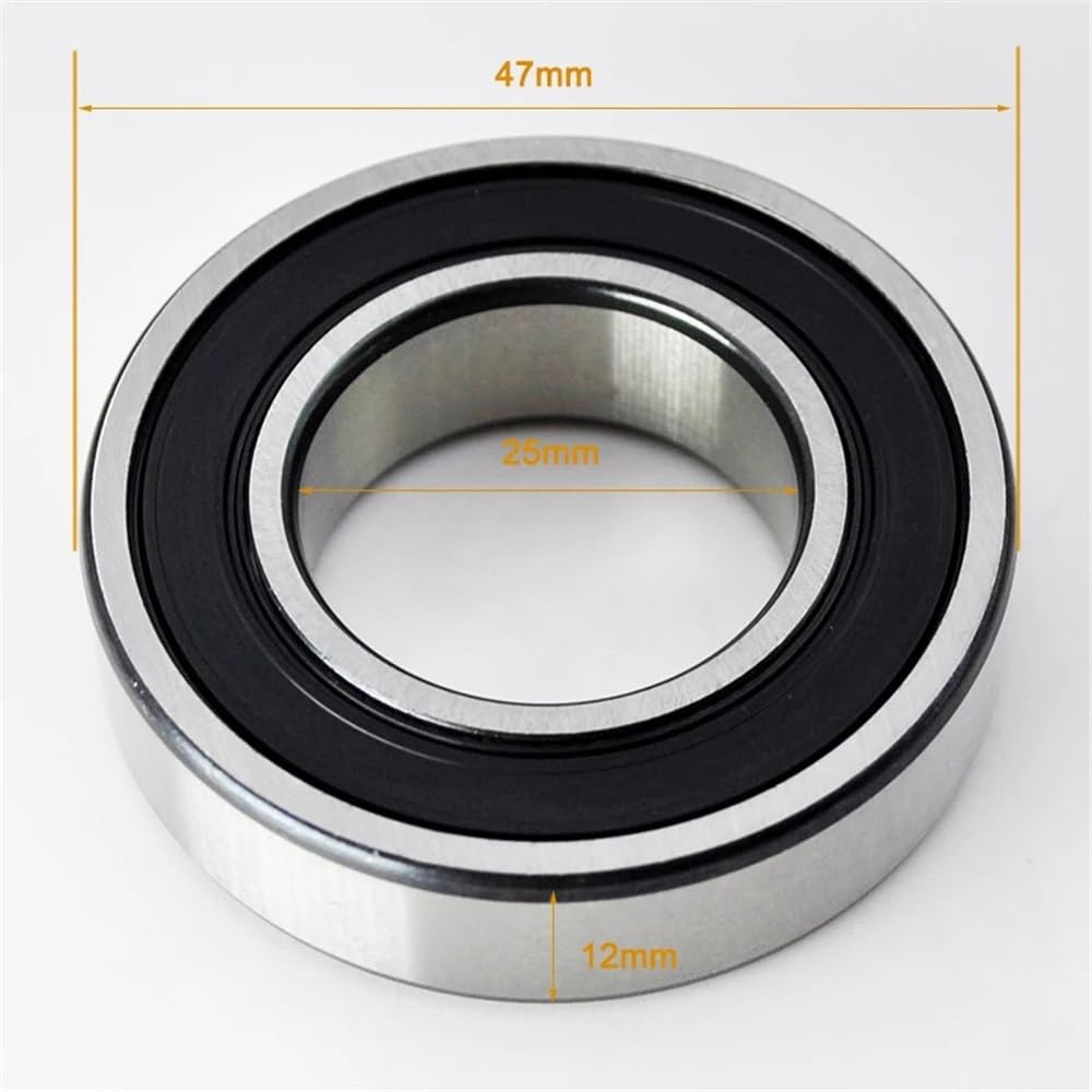 Łożyska kulkowe z głębokim rowkiem, 10 sztuk, 6005 2RS ZZ 25 x 47 x 12 mm, 6005RS 6005Z DDU 2Z, średnica wewnętrzna 25 mm (6005 ZZ Normalne)