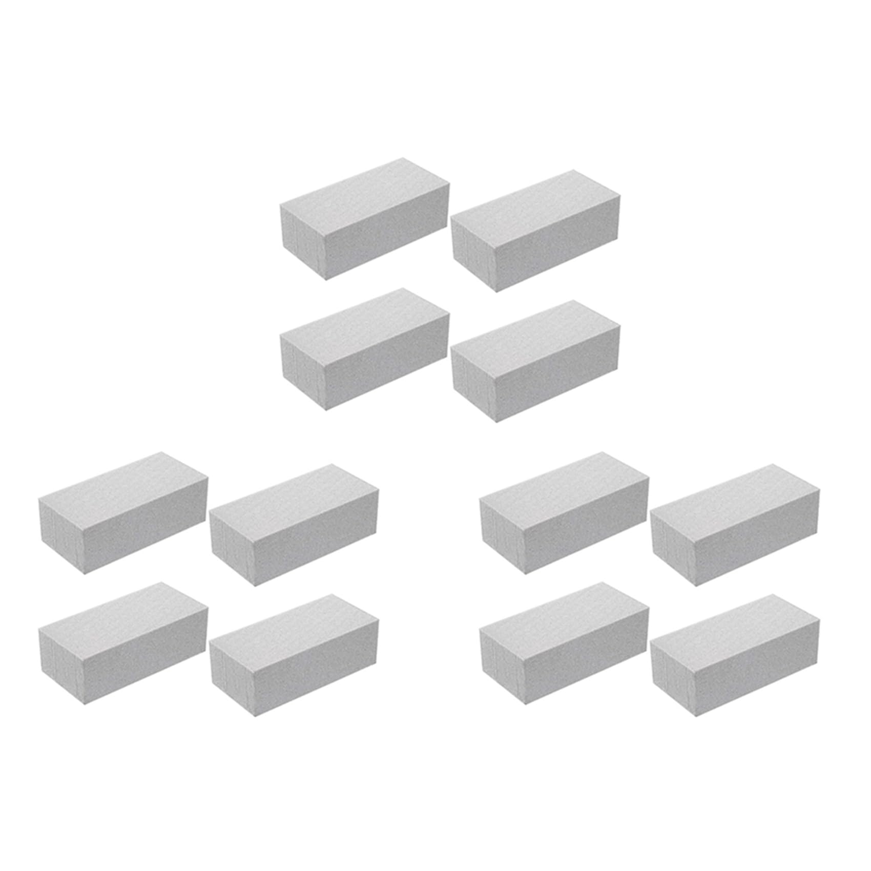 Vjsujehgy 12Pcs Dry Floral Foam for Wet Floral Foam Bricks Grey Florist Blocks for Flower Arrangement