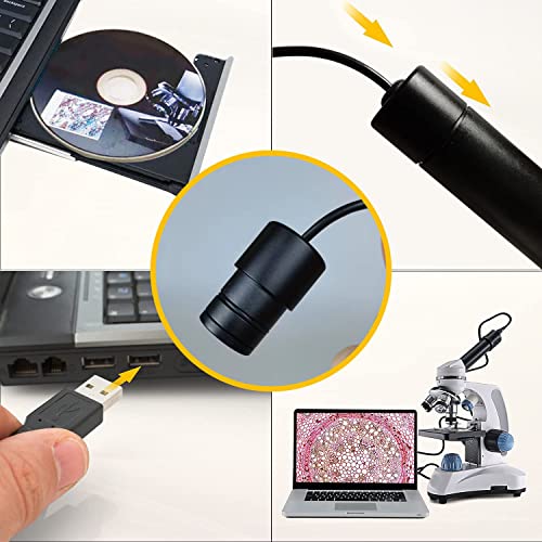 Cámara USB para microscopio digital de 2MP diseñada para documentación de muestras y proyectos 4