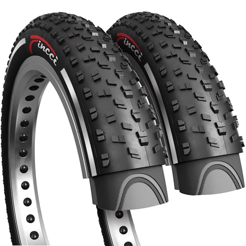 Fincci Pair 26x4.0 Fat Bike Tires - Foldable 26...